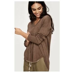 Lole Women's Martha Sweater Brown Heather Size M